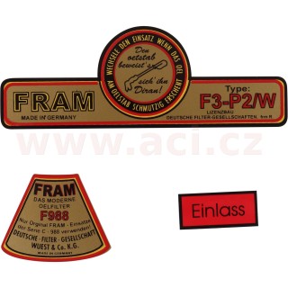 Set samolepek "Fram"