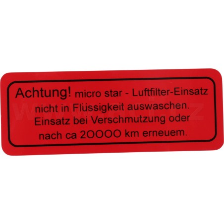 Samolepka "Achtung! Micro star"