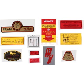 Set samolepek, 11 ks