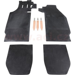 Sada gumových koberečků 4 ks, černé r.v. do -73