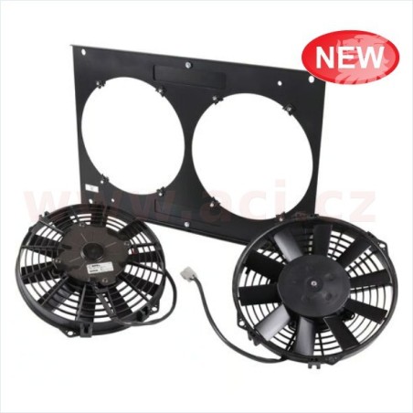 Sada ventilátoru chladiče včetně krytu, hliník