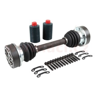 Zadní poloosa komplet se šrouby a manžetami, 411 mm  L=P