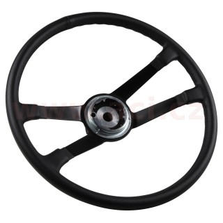 Volant 420 mm, potažený kůží bez tlačítka klaksonu, černý r.v. do -68