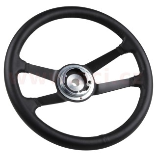 Volant 380 mm RS styl, potažený kůží bez tlačítka klaksonu, černý r.v. do -73