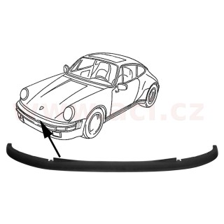 Těsnicí lišta předního nárazníku r.v. 73-89