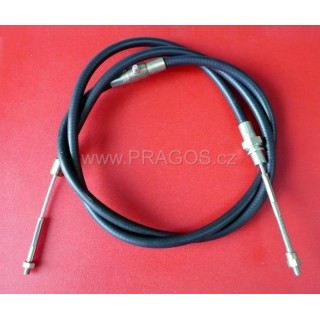 Handbrake cable complete to wheel, Tatra 613 (per piece)