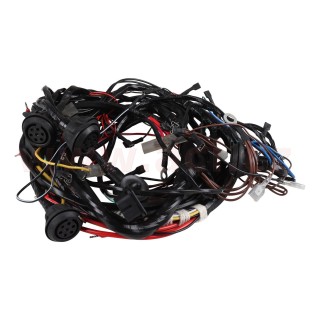 Kabeláž přední části vozu, OE standard. Od pojistek k palubní desce r.v. 73-76