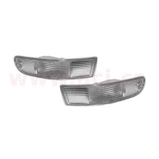 Přední blikače čiré komplet, sada, L+P