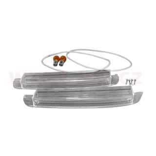 Skla předních blikačů čirých (S2 + Turbo), L+P