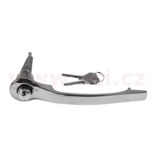 Vnější klika předních dveří s vložkou zámku a klíčkem, chrom  P r.v. do -68