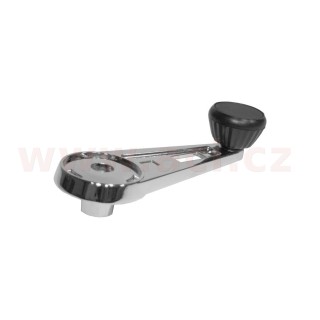 Klička stahovacího mechanismu okna chrom  L=P r.v. 73-83