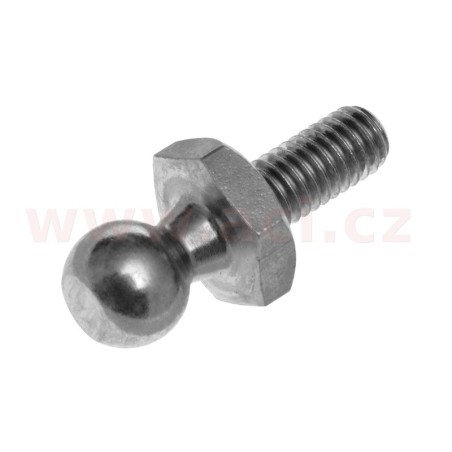 Kulový čep plynové vzpěry (průměr čepu 10 mm, výška 12 mm, závit M6, délka závitu 13 mm)