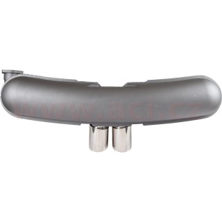 Zadní díl výfuku s dvojitými koncovkami GT3 styl, pohliníkovaný Sport r.v. 75-89