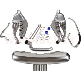 Kompletní výfukový systém pro 3.2l, GT3 styl, výměníky tepla, bez modifikací Sport r.v. 83-89