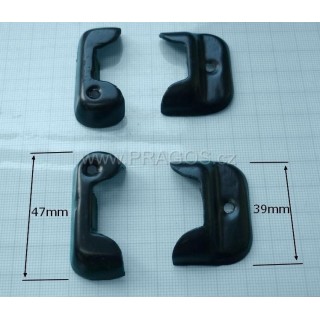 Door finishing strips black plastic, Škoda Felicia (4 pcs per car)