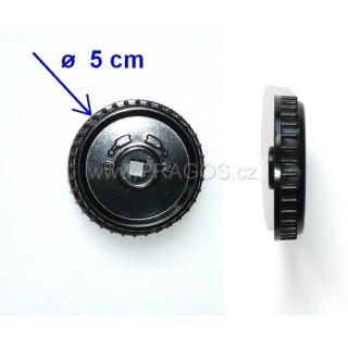 Heater control wheel