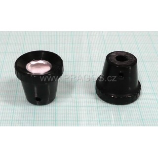 Dashboard handle black – grub screw, hole Ø6, Tatra 603