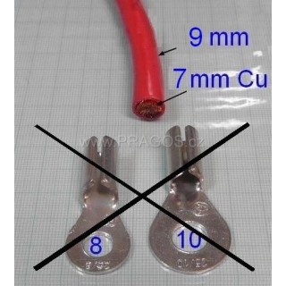 Kabel baterie Cu měď D9