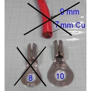 Battery cable eye D10