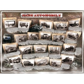 Obraz nákladních automobilů 1918–1992, 60 × 45 cm