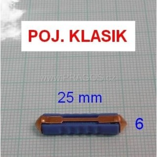 Pojistka klasik 8A plastová