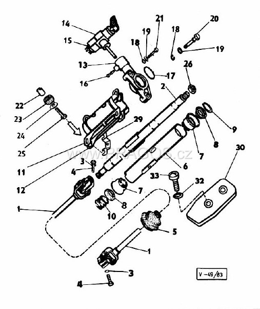 Steering Shaft 105-RAPID