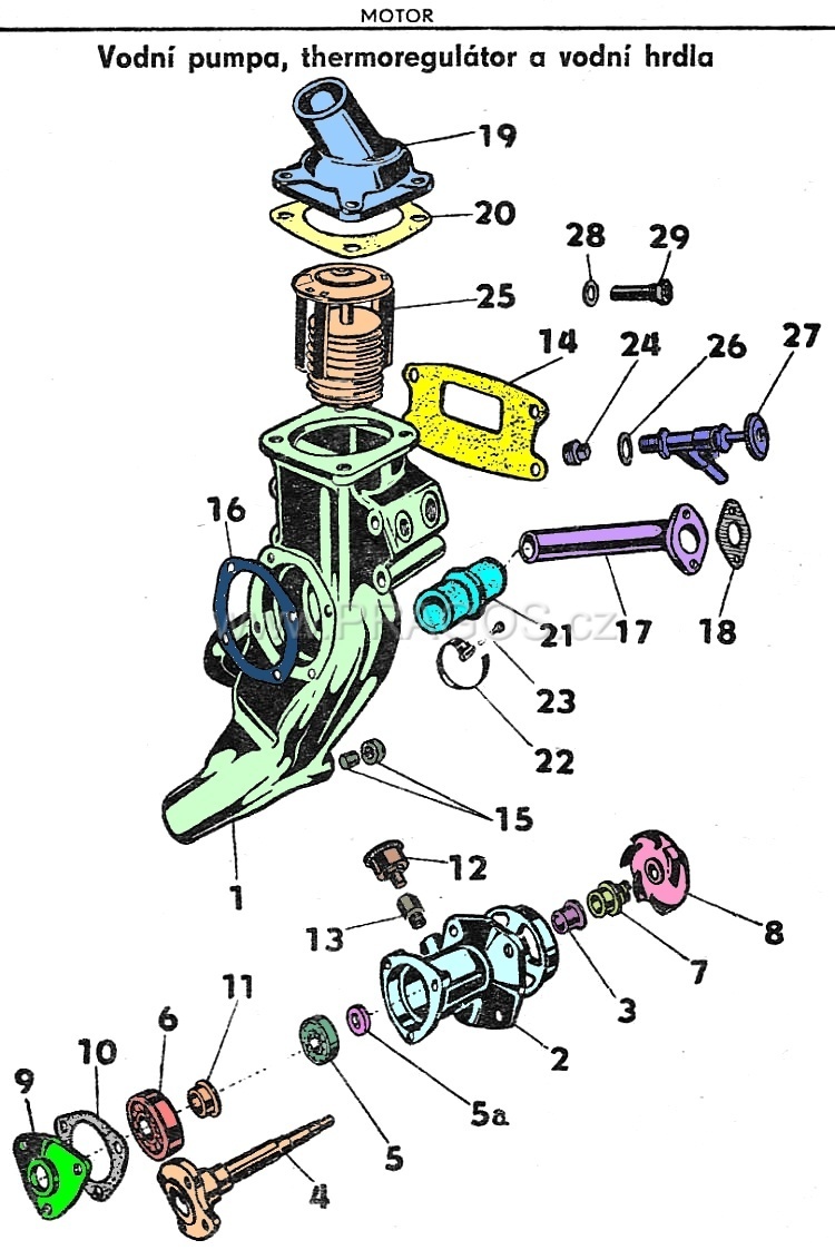 Water Pump, Thermostat