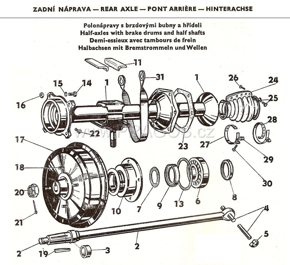 Hub, Half-Shaft