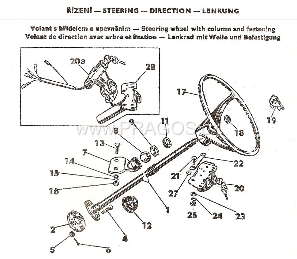 Steering Wheel + Column MB