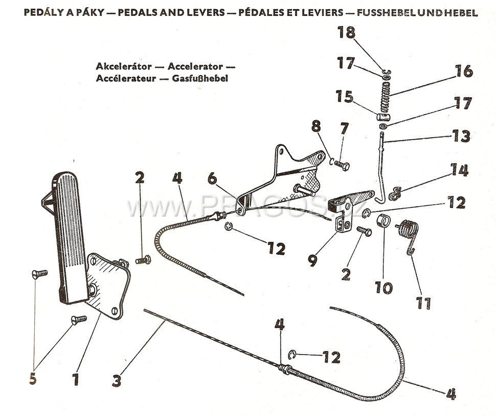 Gas Pedal MB-110R